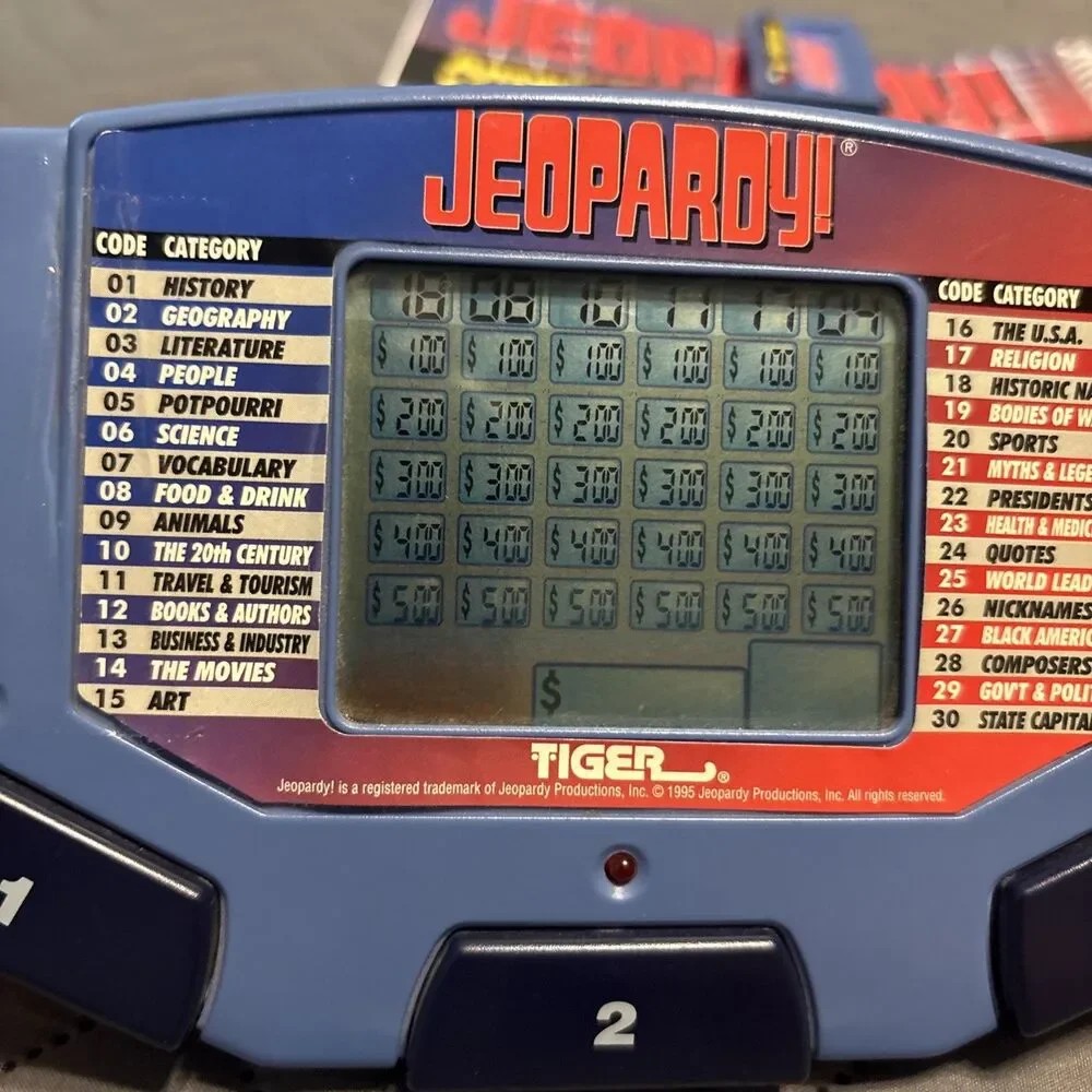 Jeopardy Handheld Game with Cartridge Bundle Tested